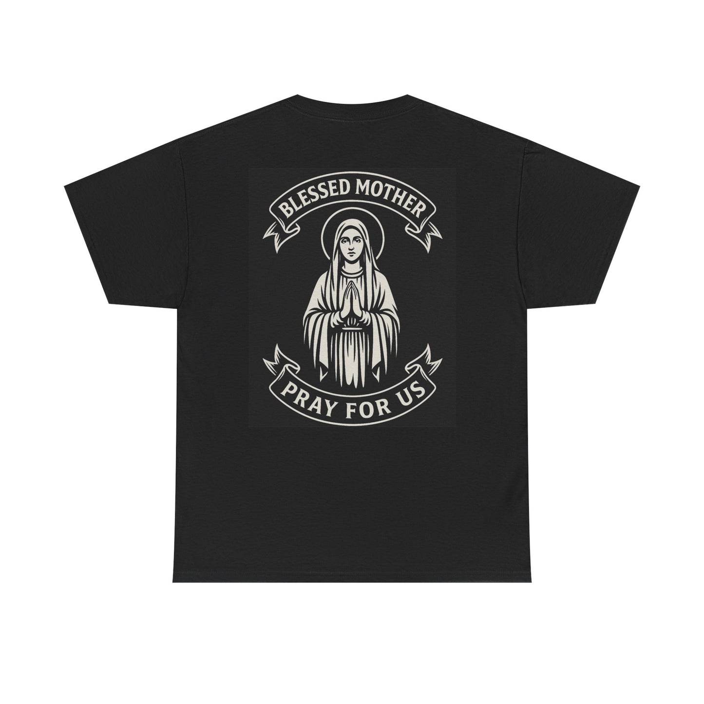 Blessed Mother Prayer Tee | Unisex Heavy Cotton T-Shirt | Faith, Spirituality, Religious Gift, Catholic Apparel, Inspiration