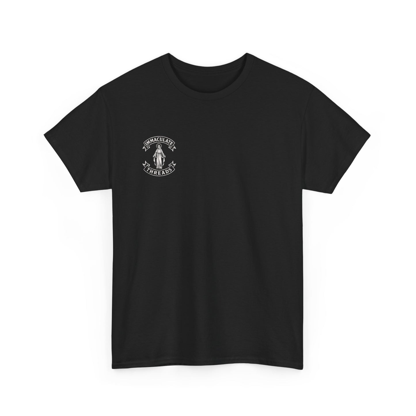 Unisex Heavy Cotton Tee featuring St. Maximilian Kolbe, Catholic T-Shirt, Inspirational Apparel, Religious Gift, Catholic Shirt