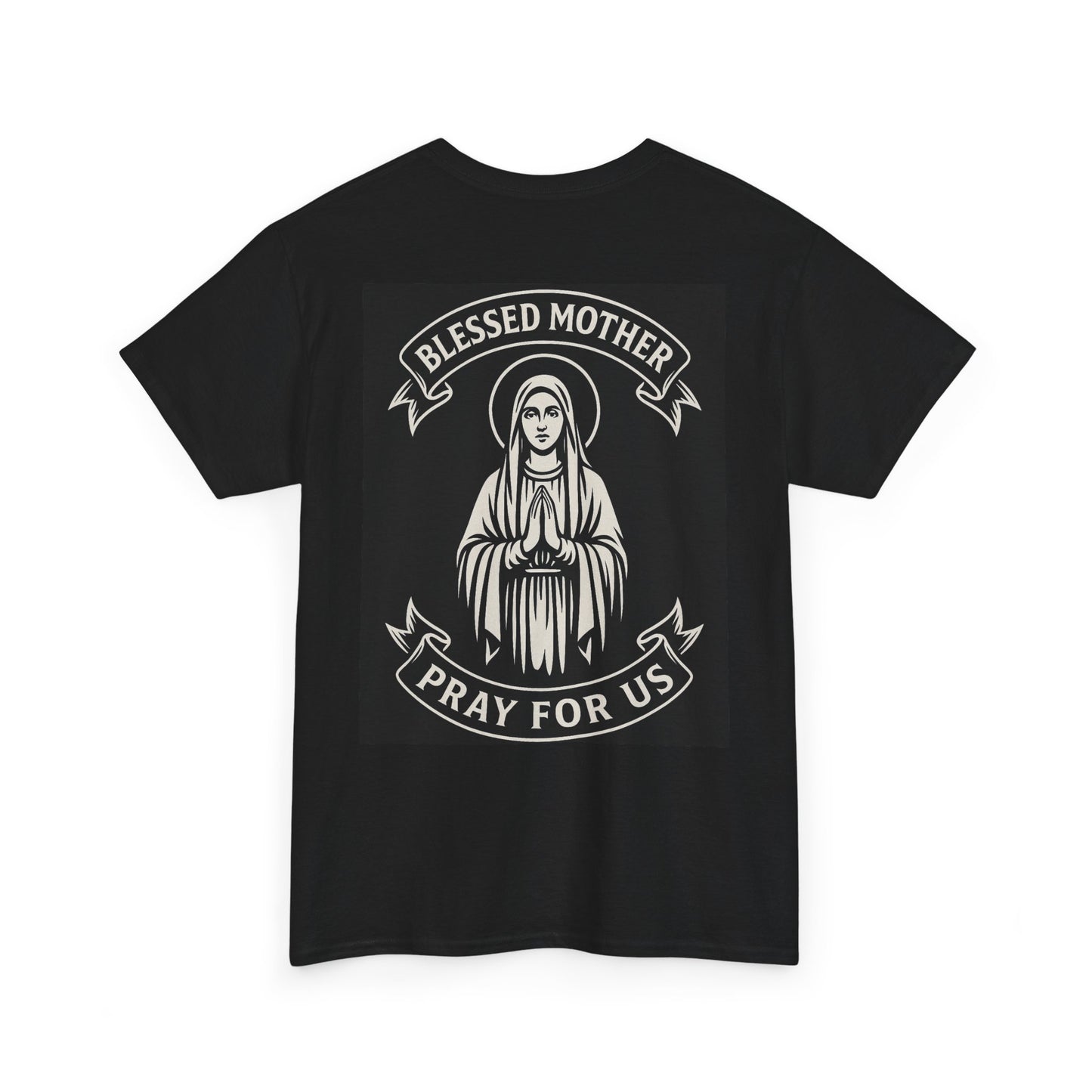 Blessed Mother Prayer Tee | Unisex Heavy Cotton T-Shirt | Faith, Spirituality, Religious Gift, Catholic Apparel, Inspiration