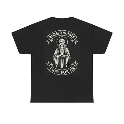 Blessed Mother Prayer Tee | Unisex Heavy Cotton T-Shirt | Faith, Spirituality, Religious Gift, Catholic Apparel, Inspiration