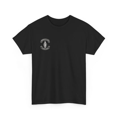 Unisex Heavy Cotton Tee featuring St. Maximilian Kolbe, Catholic T-Shirt, Inspirational Apparel, Religious Gift, Catholic Shirt