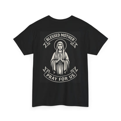 Blessed Mother Prayer Tee | Unisex Heavy Cotton T-Shirt | Faith, Spirituality, Religious Gift, Catholic Apparel, Inspiration